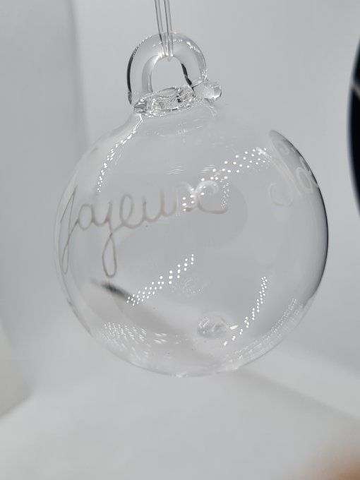 Boule personnalisable transparente