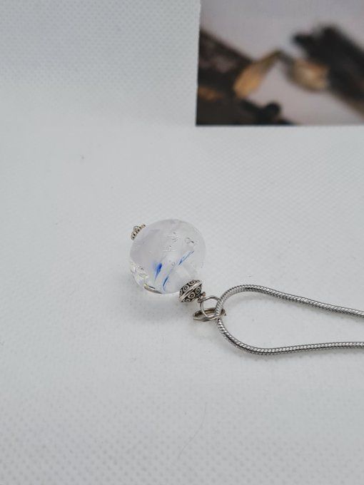 Collier  bulle transparente 