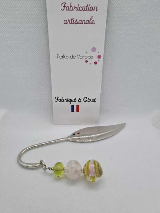 Marque pages feuille