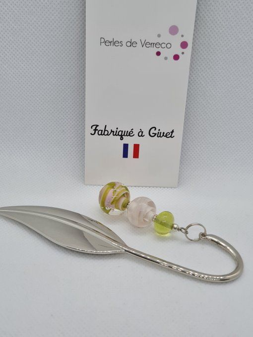 Marque pages feuille