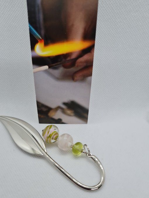 Marque pages feuille