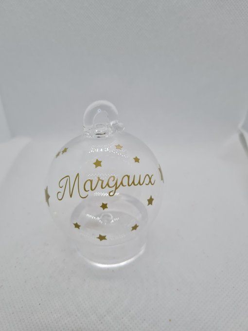 Boule transparente personnalisée 