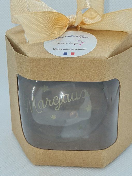 Boule transparente personnalisée 