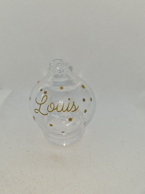 Boule transparente personnalisée  