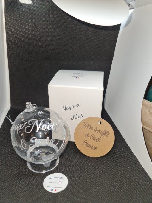 Boule transparente personnalisée 