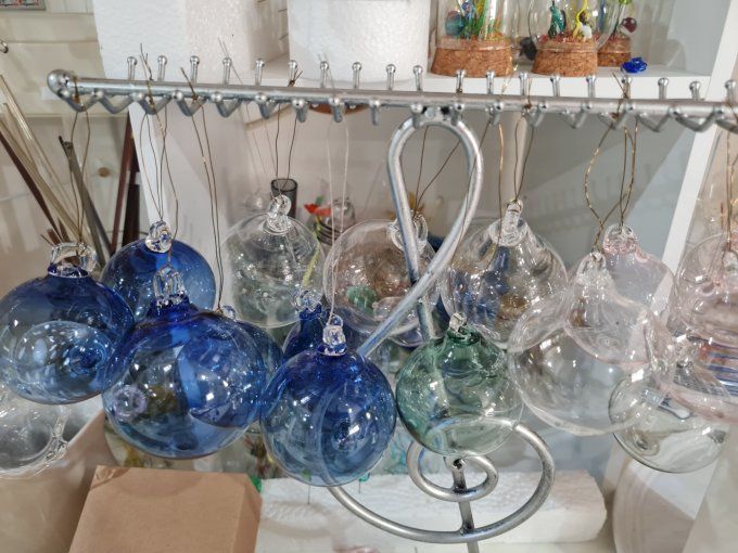 Boule personnalisable bleue 