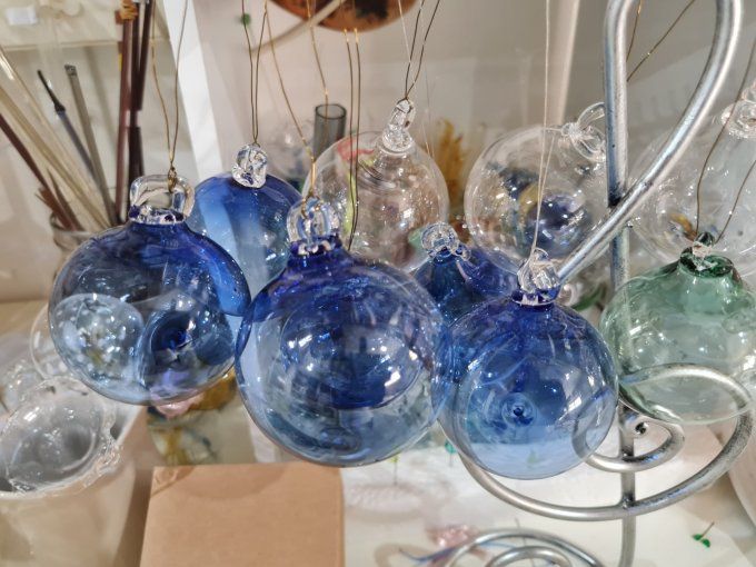 Boule personnalisable bleue 