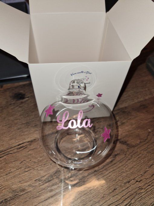 Boule transparente à personnaliser