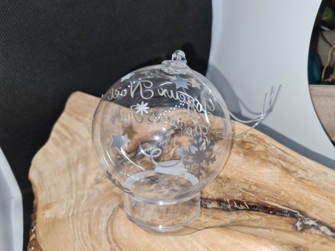 Boule transparente personnalisée 