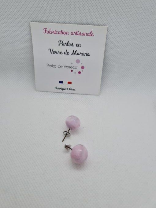 Puces d oreilles  rose 