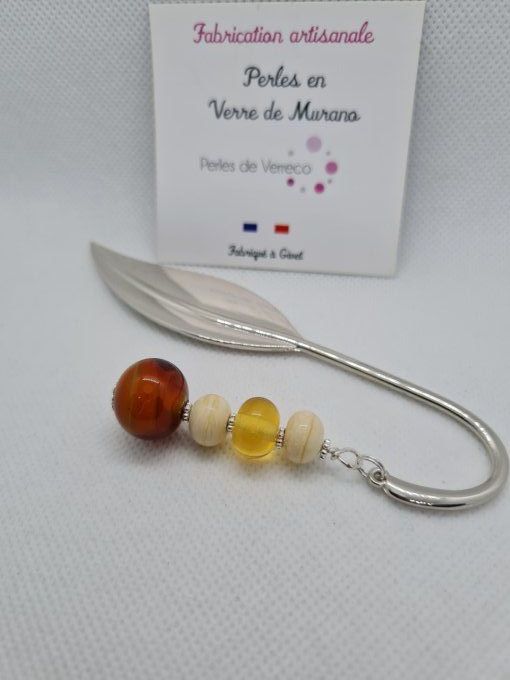 Marque pages feuille